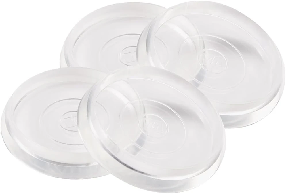 Waxman 4-Pack 1-13/16-in Clear Smooth Caster Cups