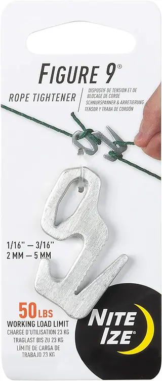 Nite Ize Figure 9 Aluminum Rope Tightener 50 lb 1.125 in. L
