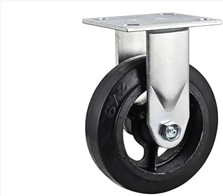 Projex 6 in. D Swivel Mold-On Rubber Caster 410 lb 1 pk