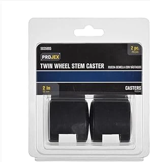 Projex 2 in. D Aluminum Twin Caster 75 lb 2 pk