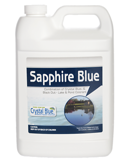 Lake And Pond Dye - Water Soluble Bag For 1/4 Acre (sapphire Blue, 1 Gallon)