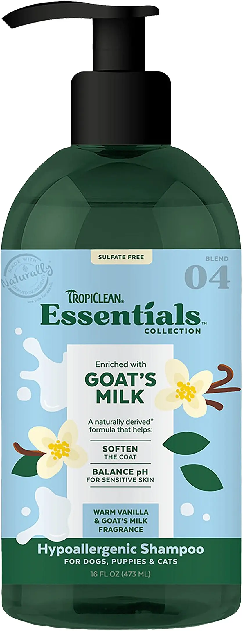Goat Milk Shampoo 16 Ounce For Healthy Pet Care
