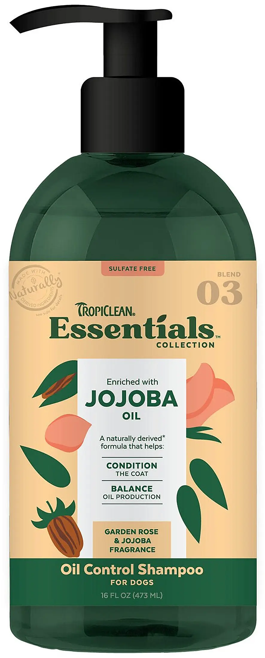 Tropi D Jojoba Oil Shampoo 16 Ounce For Pet Care