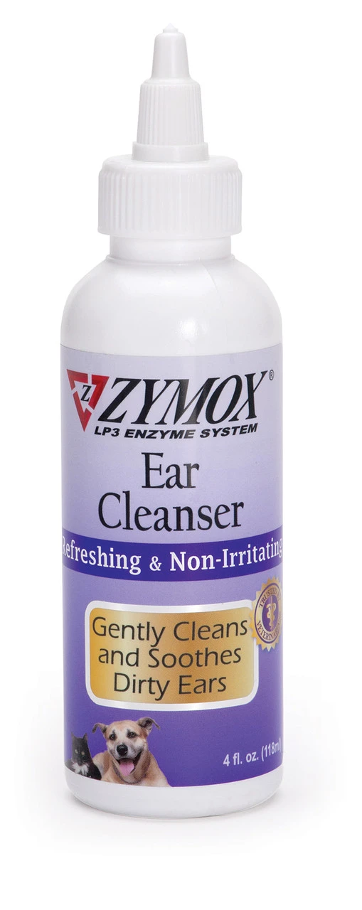 Ear Cleanser With Bio-active Enzymes, 4 Ounce Bottle For Dogs And Cats