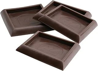 Waxman 4-Pack 2-in Walnut Smooth Caster Cups