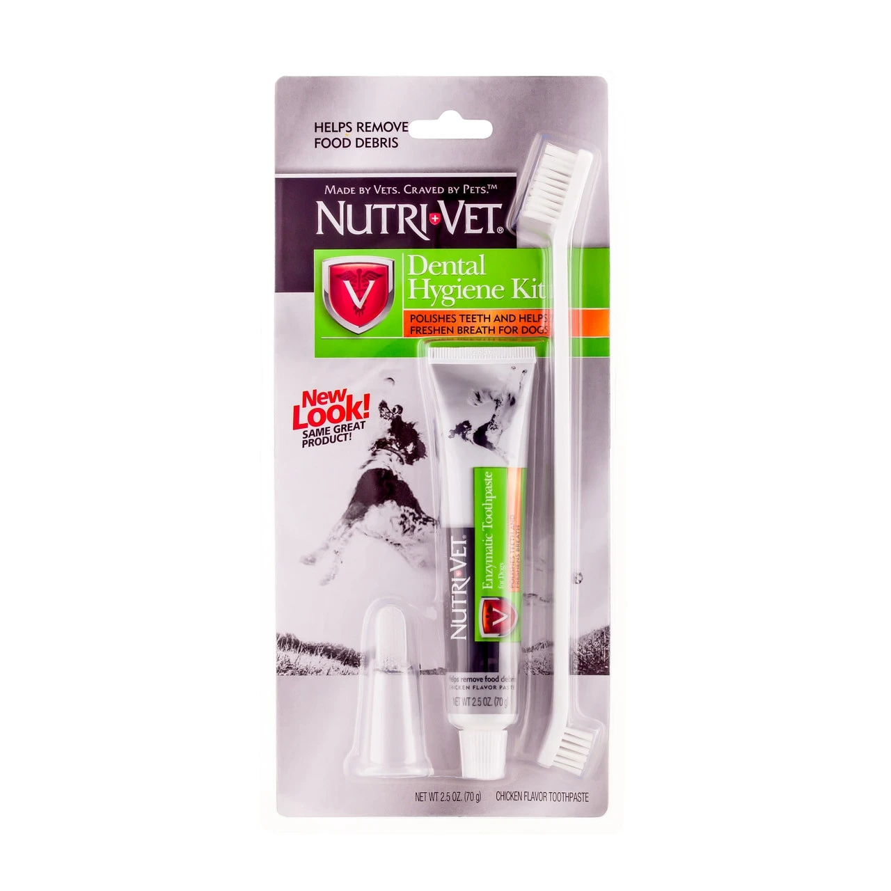 Dog Dental Hygiene Kit With Toothbrush, Toothpaste, And Finger Brush