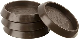 Waxman 4-Pack 1-11/16-in Walnut Smooth Caster Cups