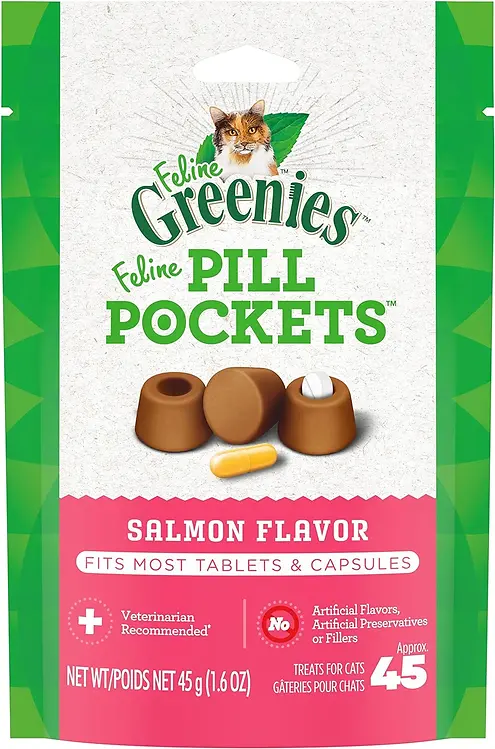 Pill Pocket Cat Treats, Salmon, 1.6 oz.