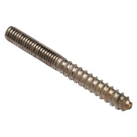 1/4-in X 4-in Zinc-plated Hanger Bolts - 15 Count