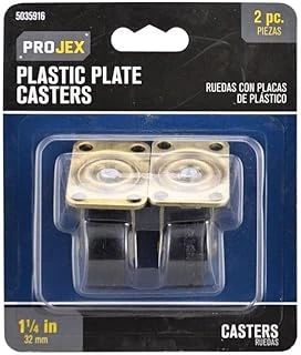 Projex 1-1/4 in. D Swivel Plastic Caster 40 lb 2 pk