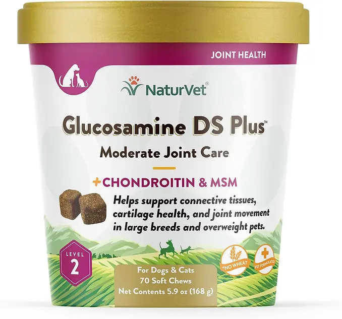 Garmon Corporation-Naturvet AH03726 Glucosamine Ds Plus Level 2 Soft Chew - 70 Count