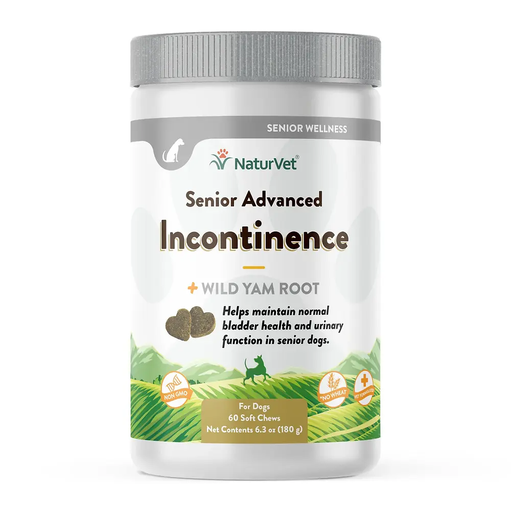 Senior Advanced Incontinence Dog Soft Chews, 60 Count, 2.75 Inch