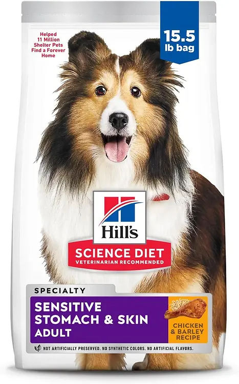 Science Diet Adult Sensitive Stomach & Skin Dry Dog Food, 15.5 Lb Bag