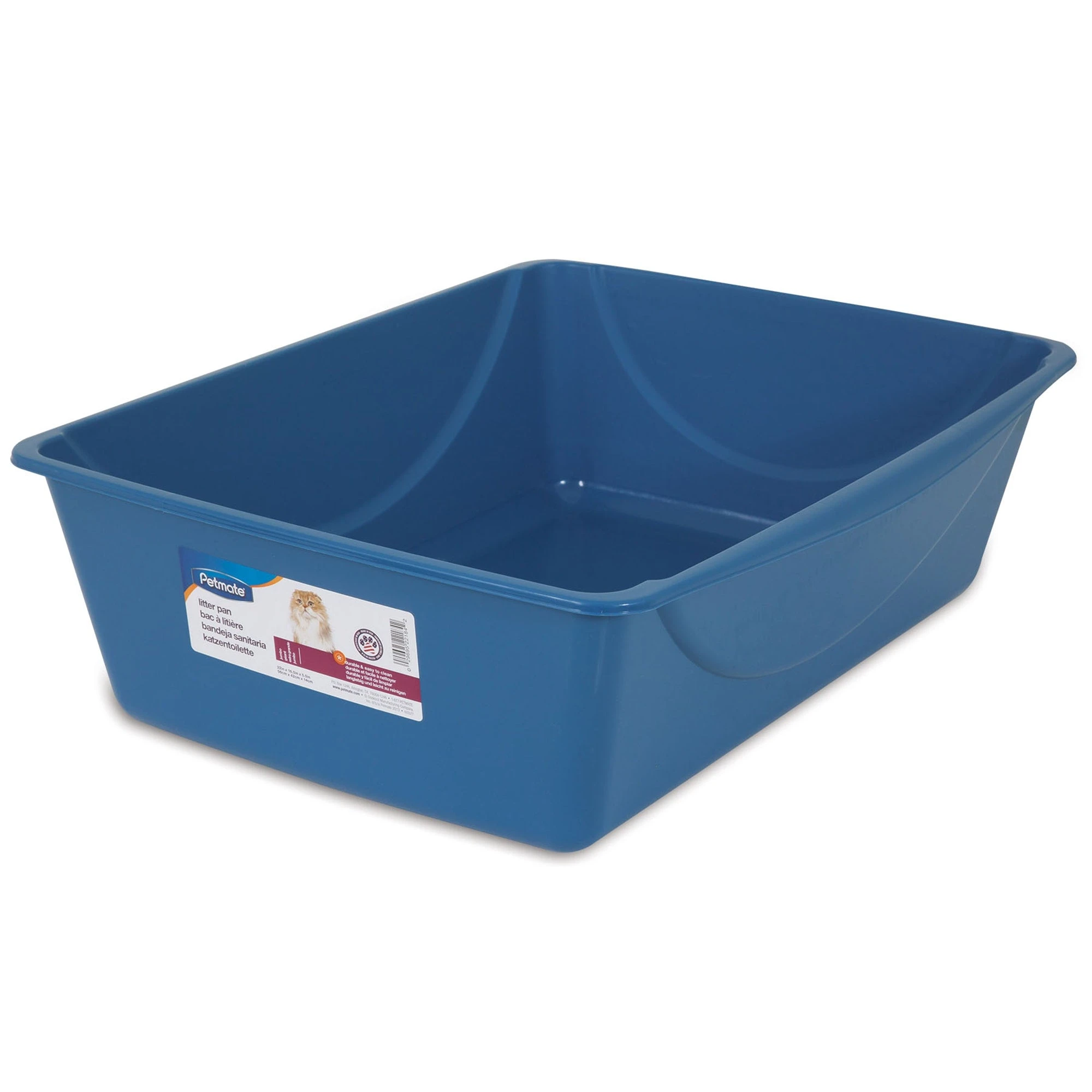 Litter Pan, Jumbo, Assorted Colors, 22 x 16.5 x 6.5-In.