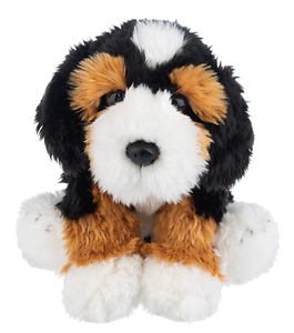 12 Inch Heritage Bernedoodle Plush Toy - Soft And Cuddly