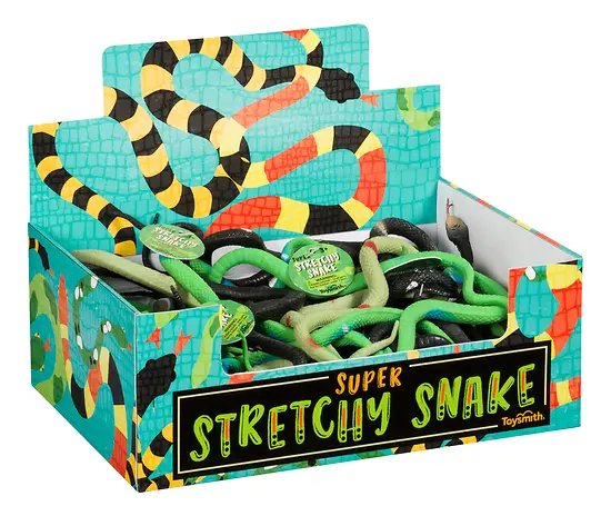 Super Stretchy Snake Plastic Assorted - Fun And Flexible Toy
