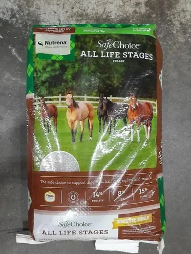 Safechoice All Life Stages Equine Feed 50 Lb Bag For Horses