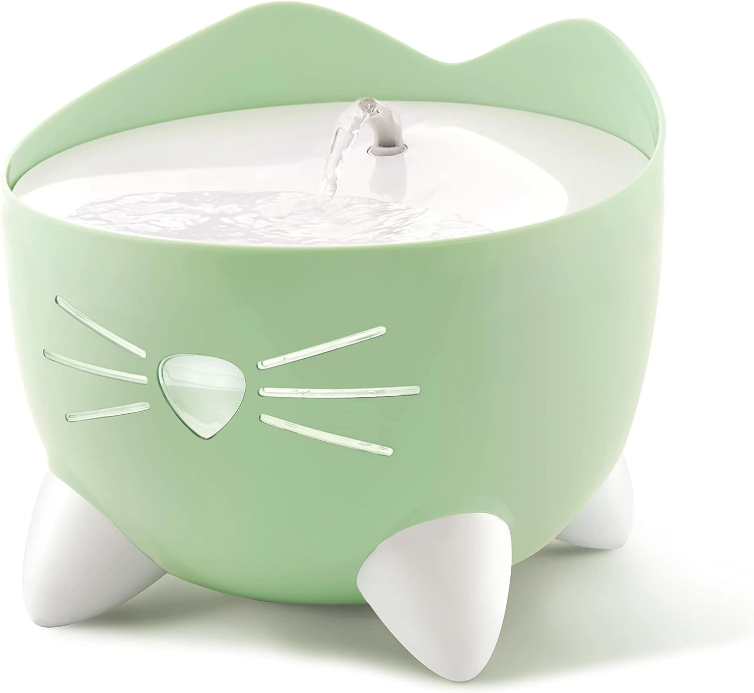 Pixi Mint Green Cat Fountain, 2.2 Pounds, Stylish And Functional Design
