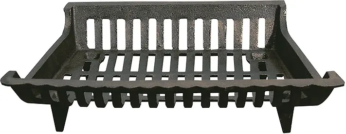 20 In. Cast Iron Fireplace Grate Fg-1015 - Durable Hearth Accessory