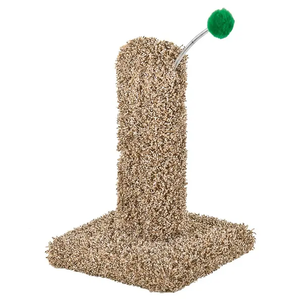 Economy Kitty Cactus 16 Inch Cat Post With Pom Pom Toy