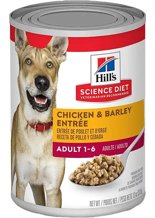 Hill's Science Diet Chicken & Barley Entree Canned Dog Food, 13 oz