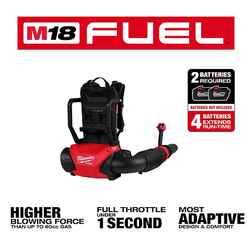 M18 Fuel Dual Battery Backpack Blower - Tool Only, 650 Cfm, 155 Mph