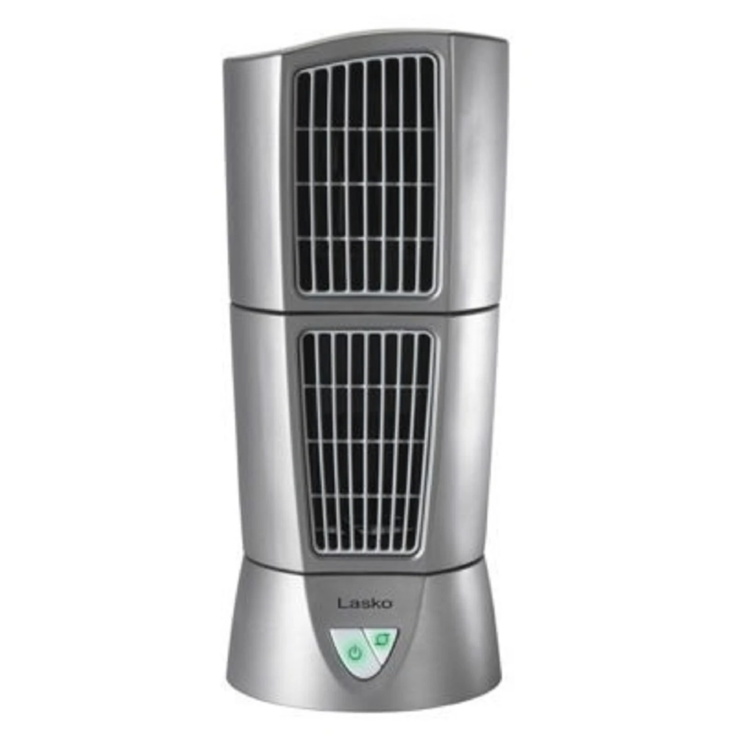 4910 14 In. 3-speed Oscillating Desktop Wind Tower Fan, Platinum