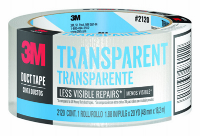 Transparent Duct Tape, 1.88-inch X 20-yard, Heavy-duty Clear Adhesive