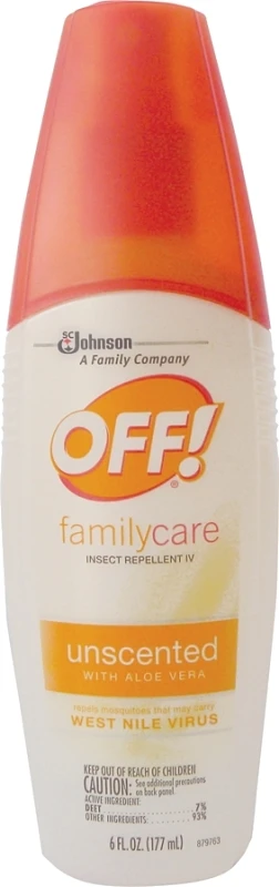 6 Oz. Unscented Insect Repellent Pump Spray With Aloe Vera