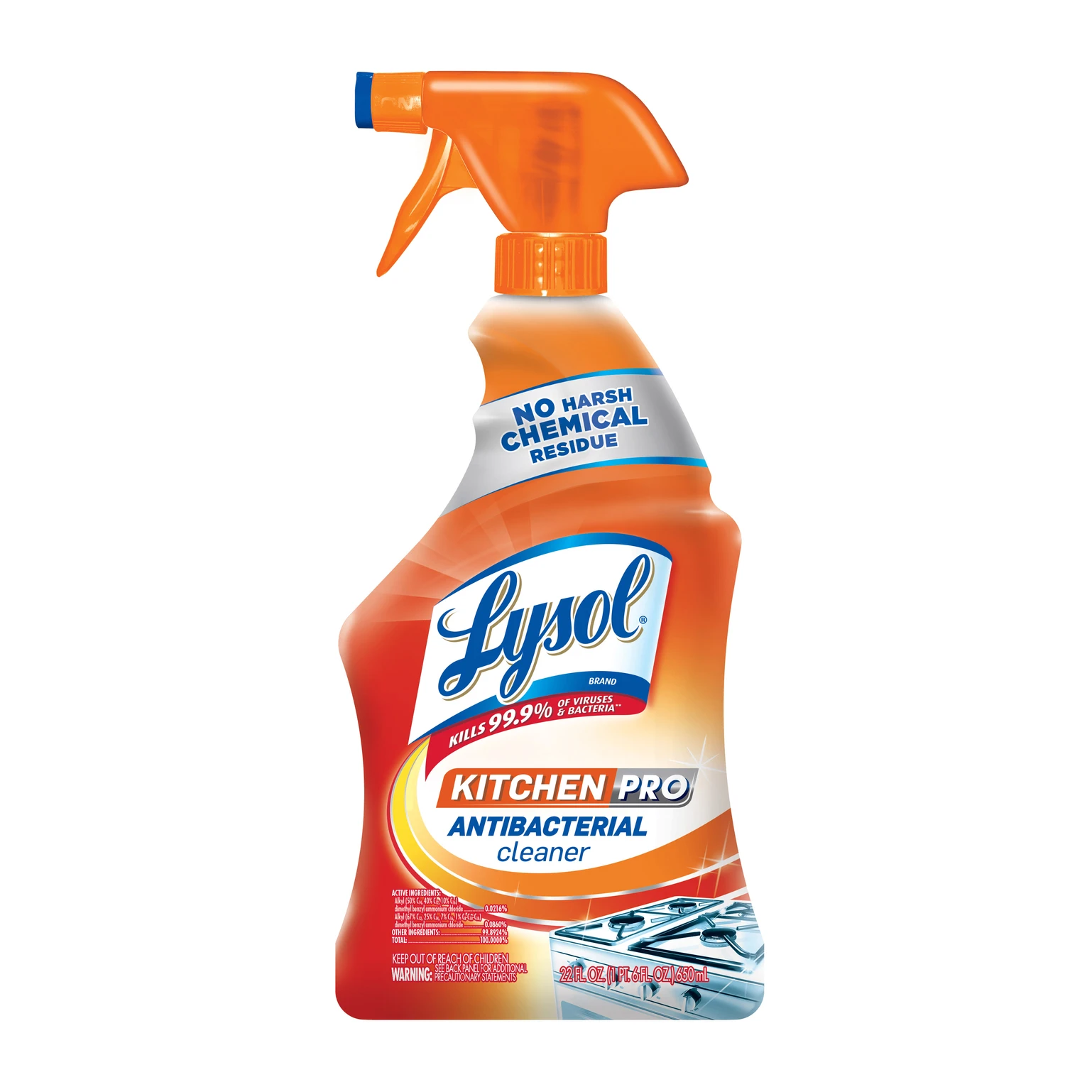 22 Oz. Pro Antibacterial Liquid Citrus Kitchen Cleaner With Dual Trigger Sprayer
