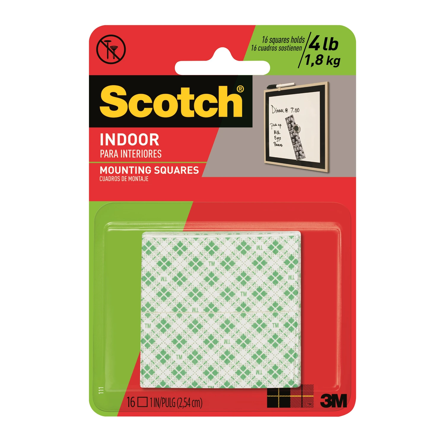 16PK 1" Mounting Square