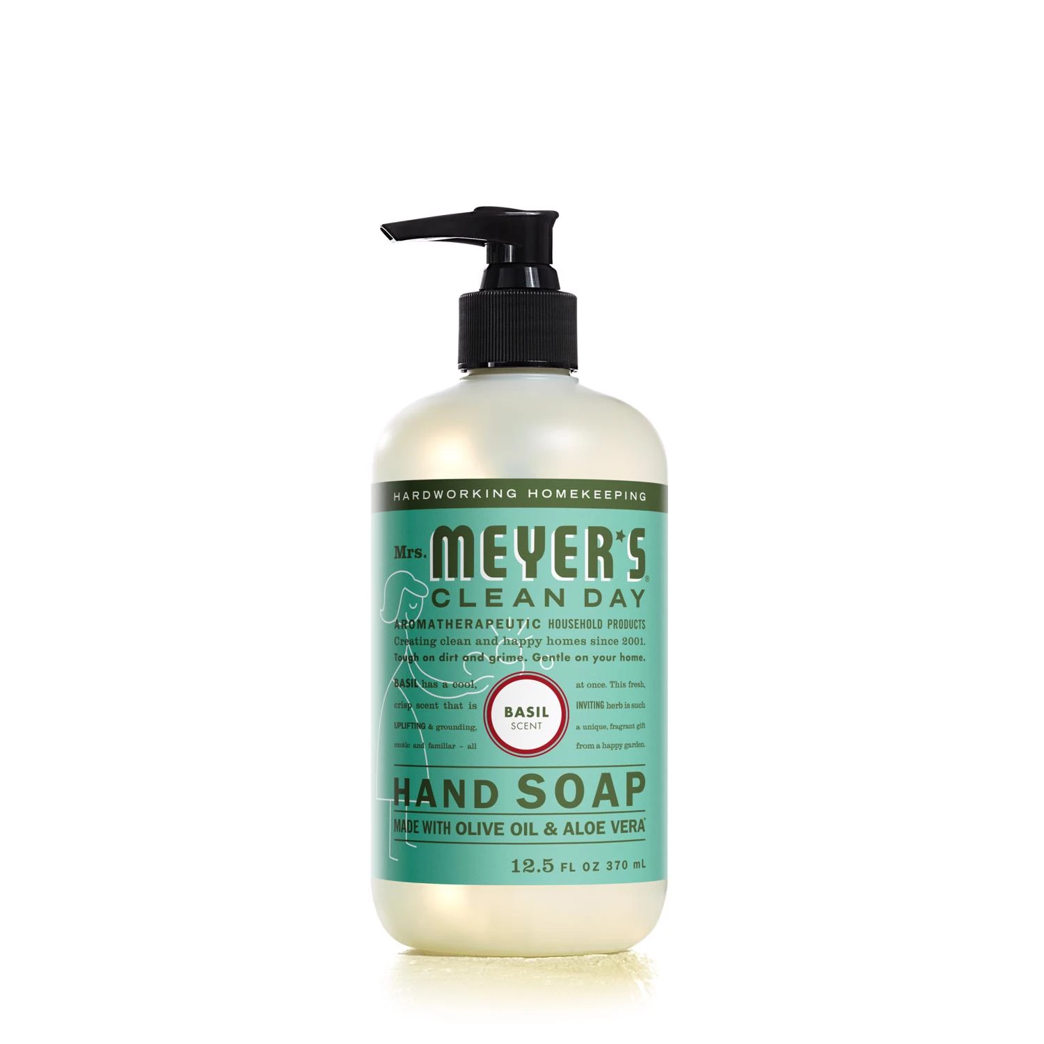 Clean Day 12.5 Oz. Basil Liquid Hand Soap - Paraben Free & Moisturizing