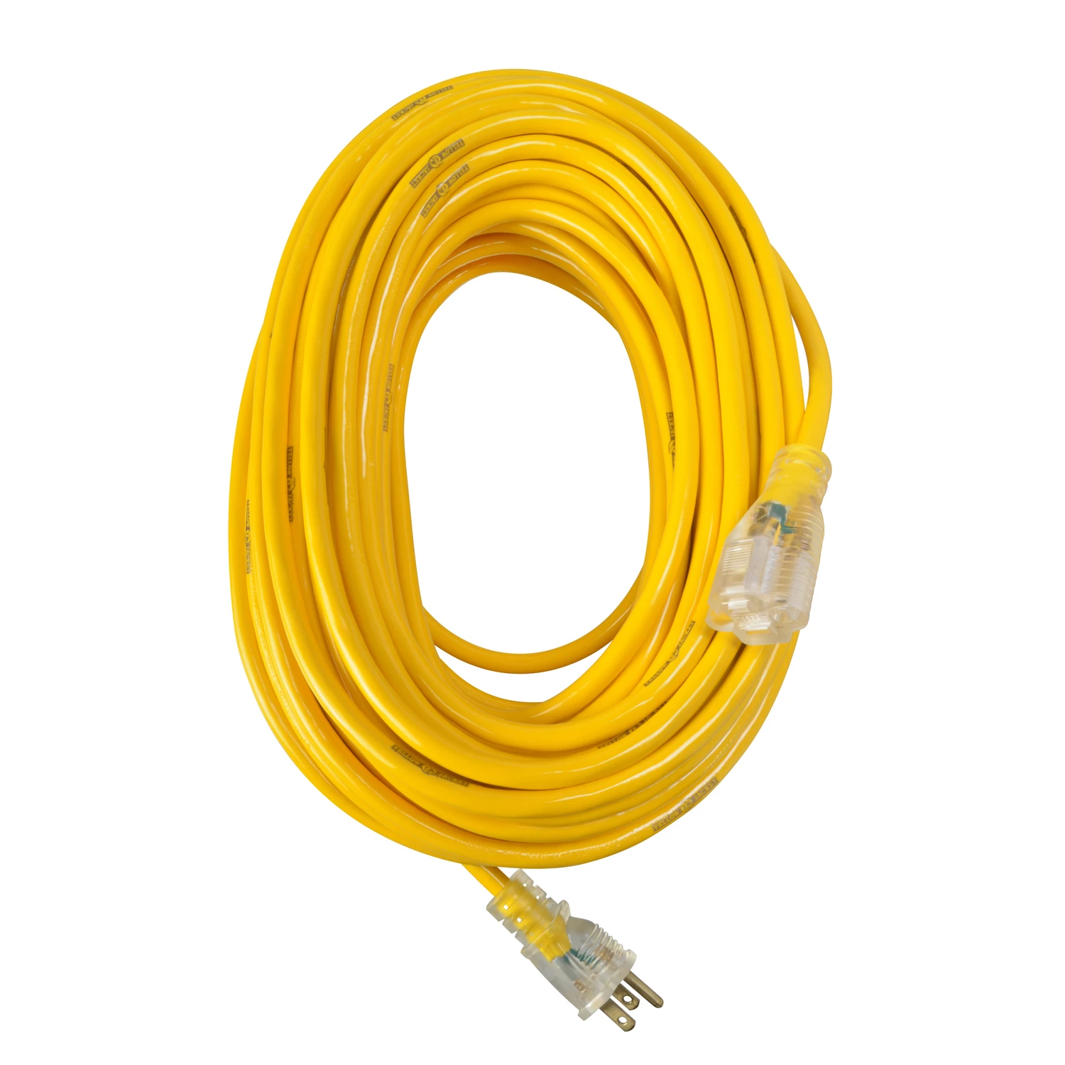 100 Ft. 12/3 Heavy-duty Extension Cord With Lighted End