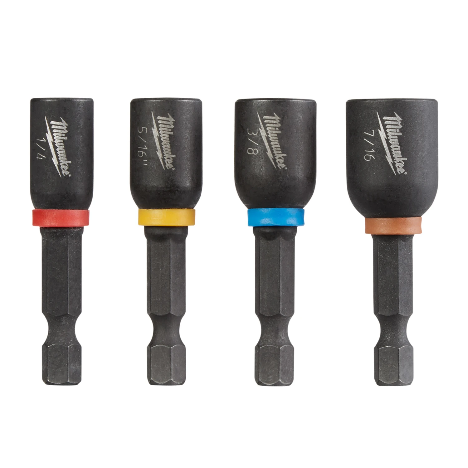 Shockwave 4-piece Magnetic Nut Driver Bit Set, 1-7/8 In. Length