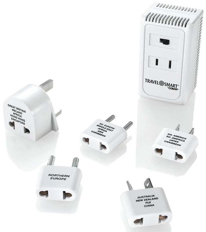 Travel Smart 1875w Foreign To Us Voltage Converter Set With Adapter Plugs