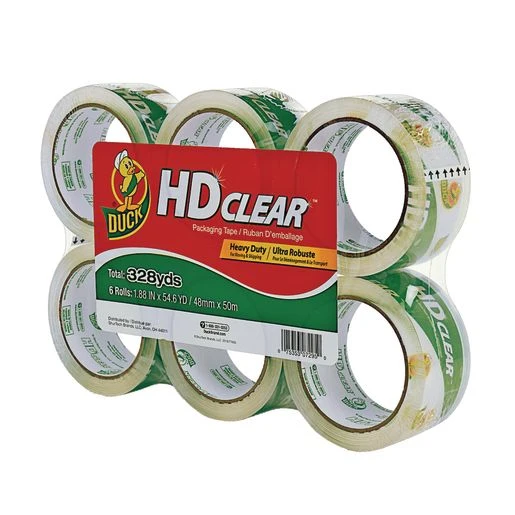 Heavy-duty Carton Packaging Tape, 1.88" X 55 Yds, Clear, 6 Rolls