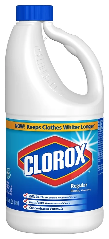 Regular Concentrated Liquid Bleach 64 Oz. - Disinfecting Power