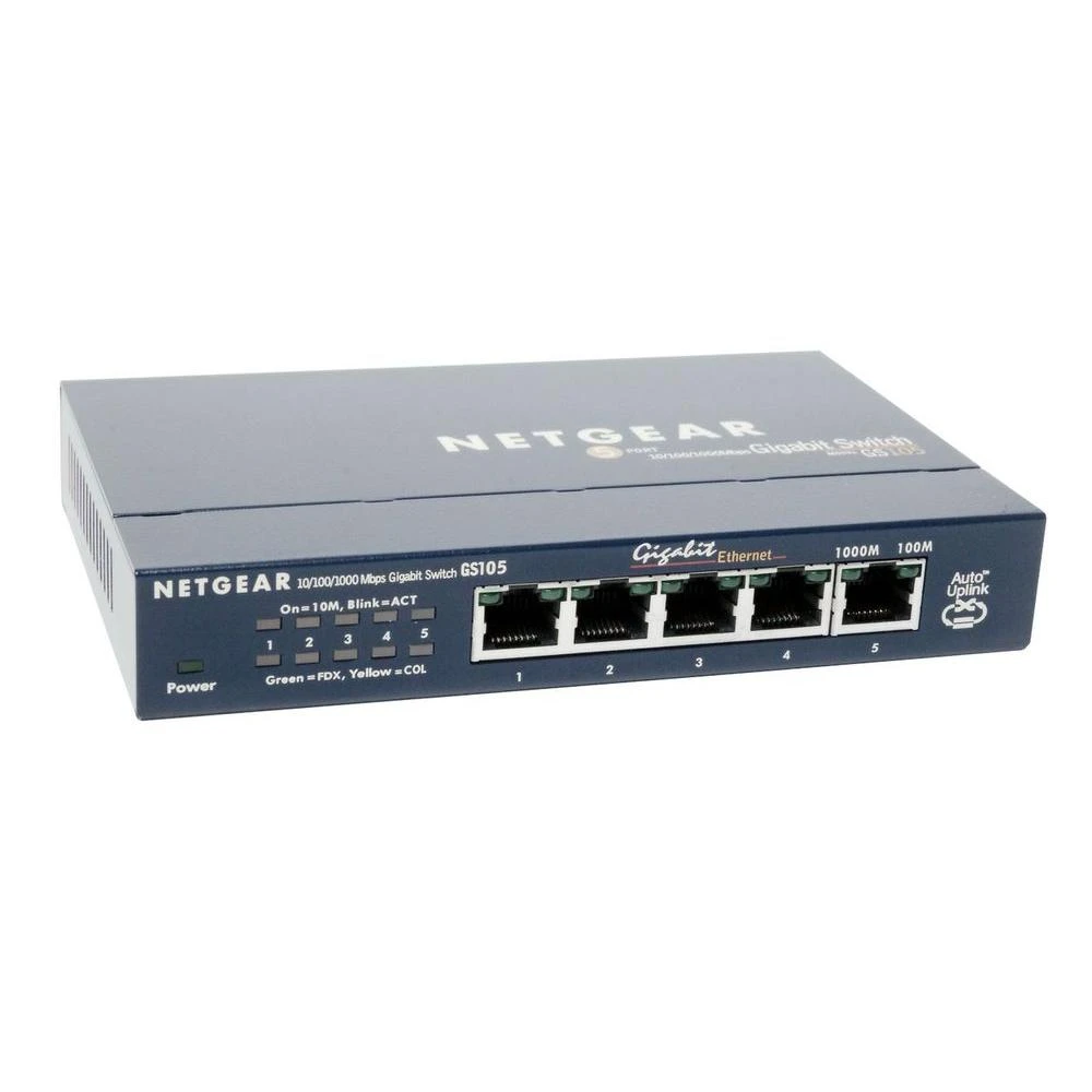Prosafe 5-port Gigabit Ethernet Desktop Switch Gs105na - Plug-and-play