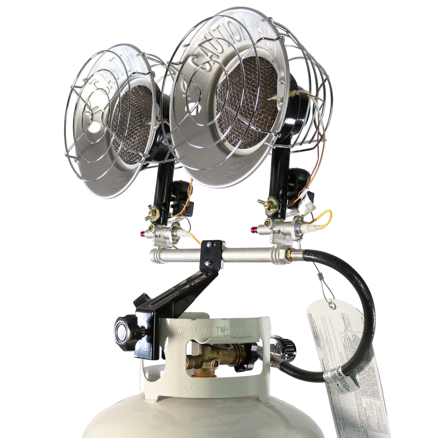 F242650 30,000 Btu Radiant Double Tank Top Propane Heater
