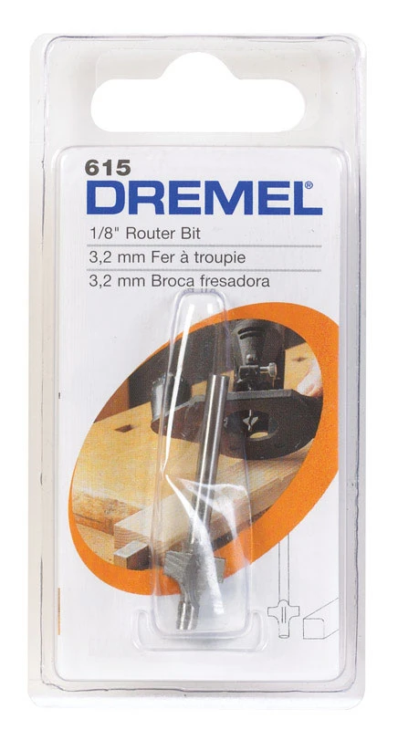 1/8 In. High Speed Steel Corner Rounding Router Bit Model 615