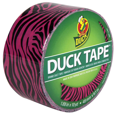 Brand Pink Zebra Duct Tape, 1.88-inch X 10-yard Heavy-duty Roll