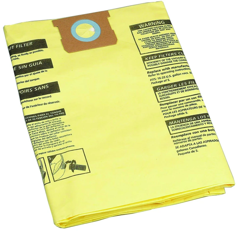 Shop Vac Filter Bag Type J