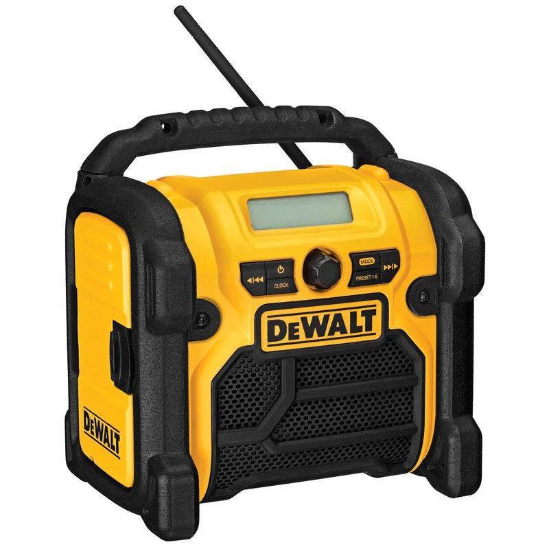 Dcr018 Compact Worksite Radio, 18v/20v/12v, Cordless & Corded