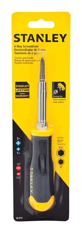 6-in-1 Multi-bit Screwdriver With Quick Change Feature