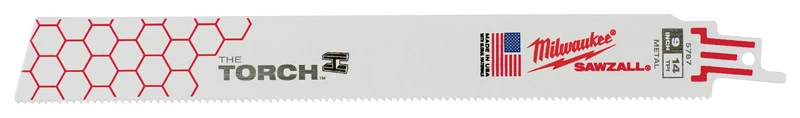 Sawzall The Torch Demolition Reciprocating Saw Blades, 14 TPI, 9 In., 5-Pk.