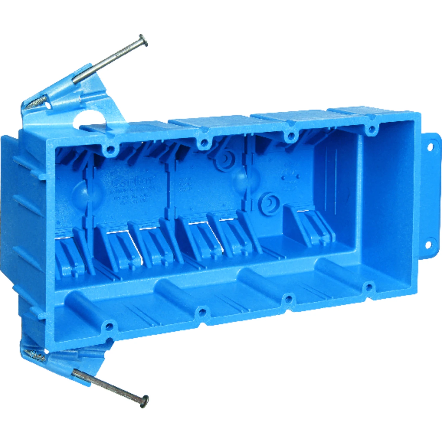 Superblue 4-gang Thermoplastic Molded Wall Box, Model Bh464a