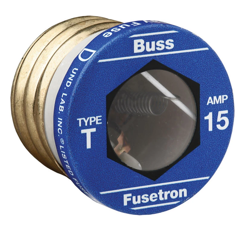 T Plug Fuse, 15-Amp, 4-Pk.