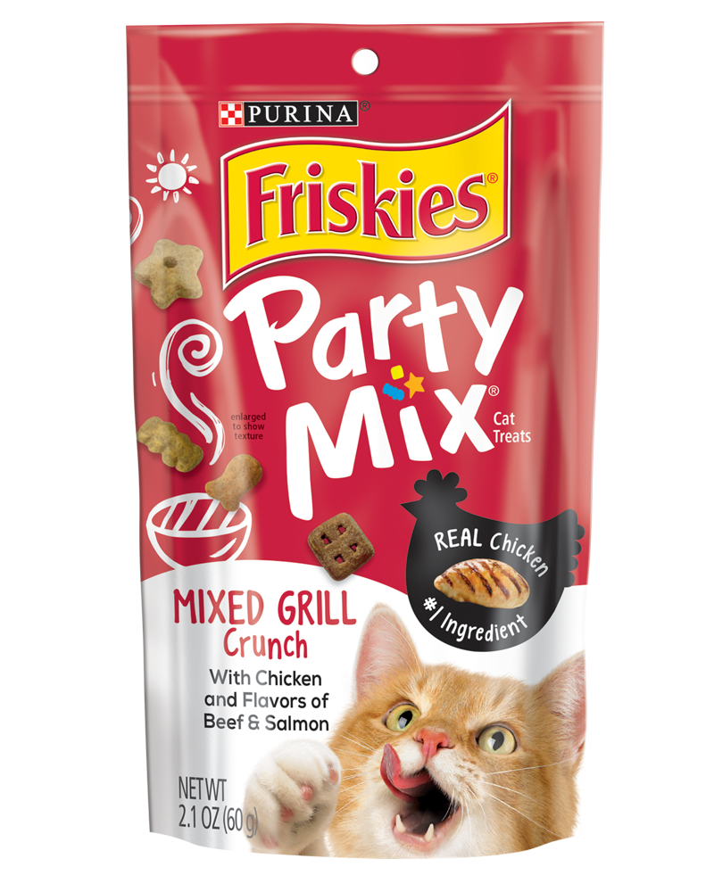 Mixed Grill Party Mix Cat Treats, 2.1 Oz. Pouch