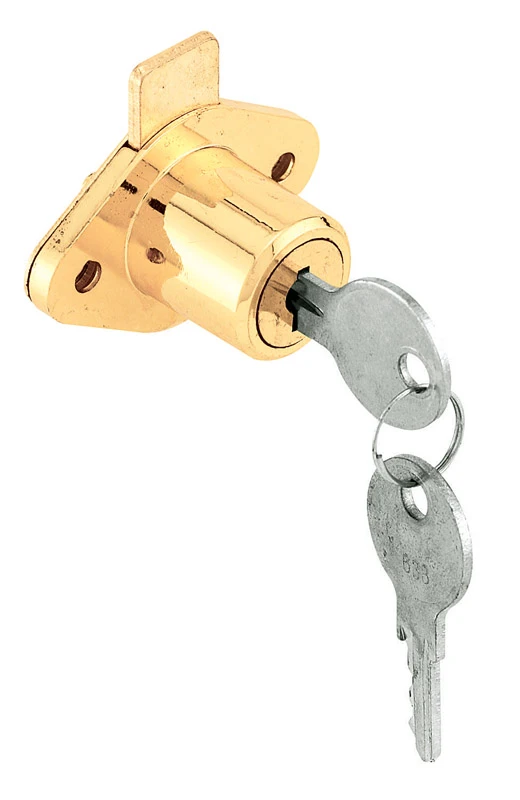 U 9947 Keyed Different Brass Drawer & Cabinet Lock