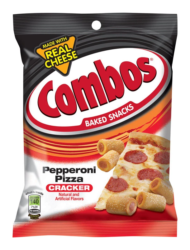 Baked Snacks Pepperoni Pizza Crackers 6.3 Oz Bagged - Delicious Snack Treat